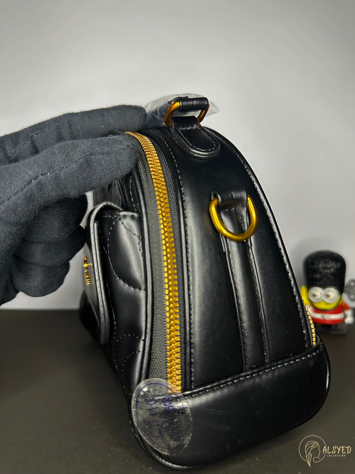 Classic Black Leather Handbag | Al Syed Collection
