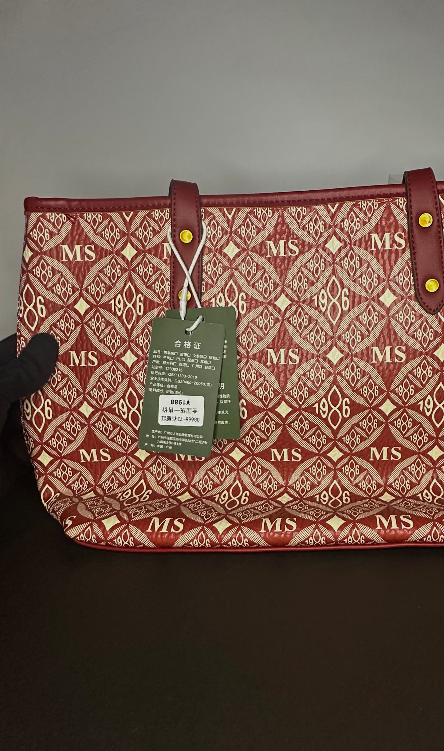 Elegant Red Tote Office Bag for Women | Al Syed Collection