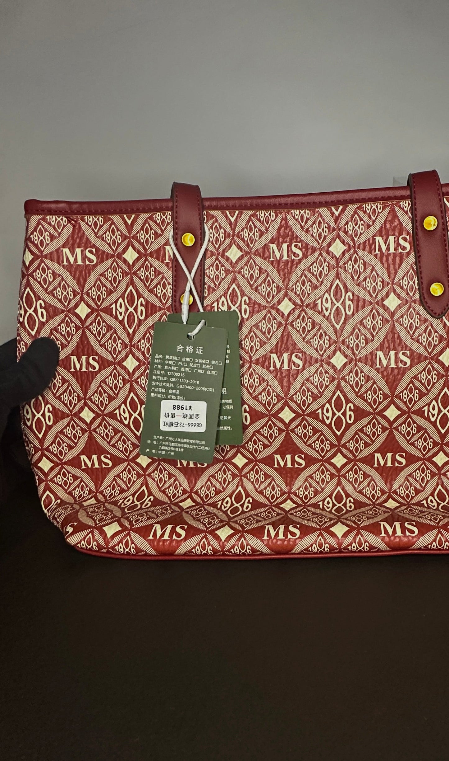 Elegant Red Tote Office Bag for Women | Al Syed Collection