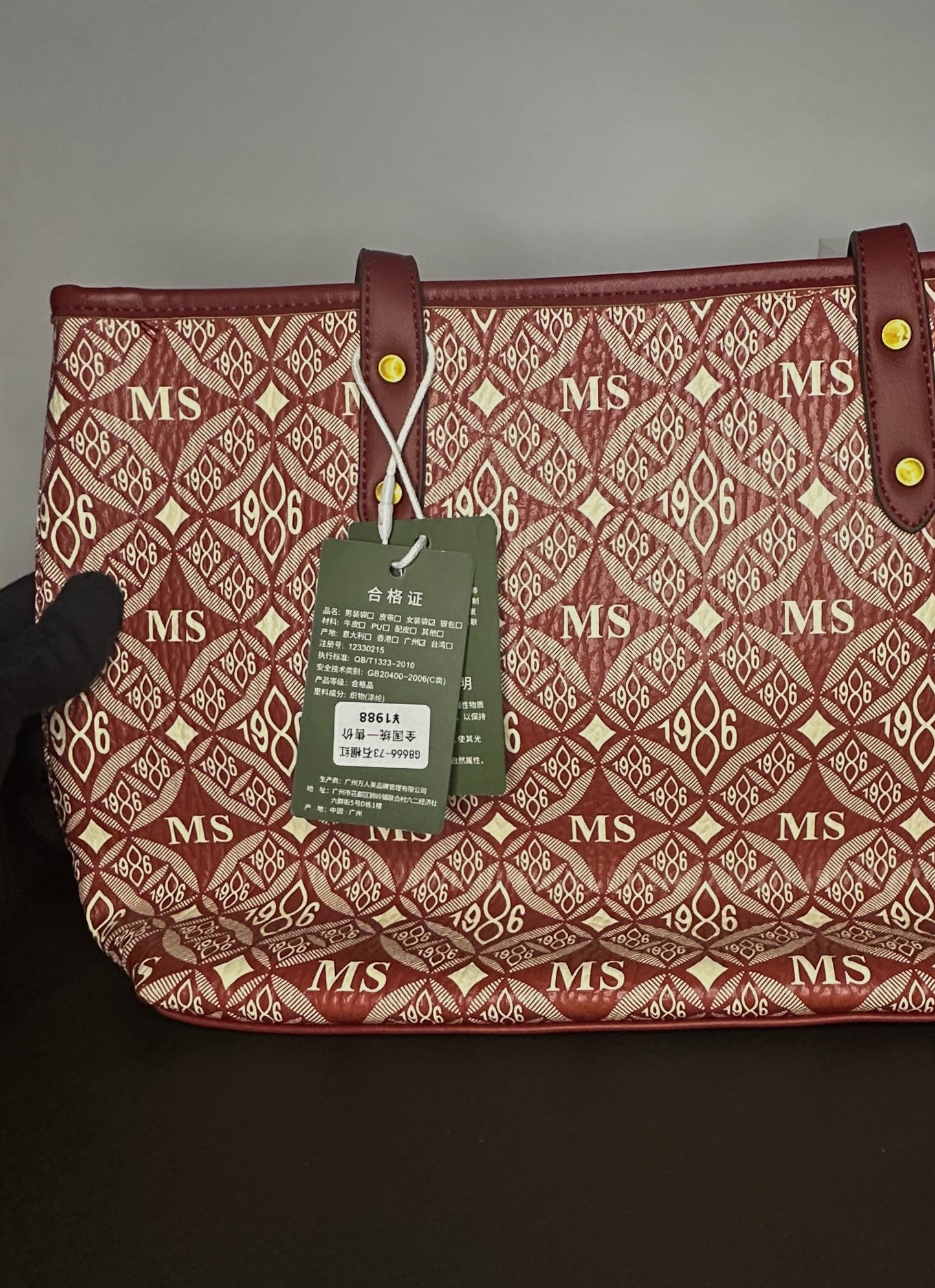 Elegant Red Tote Office Bag for Women | Al Syed Collection