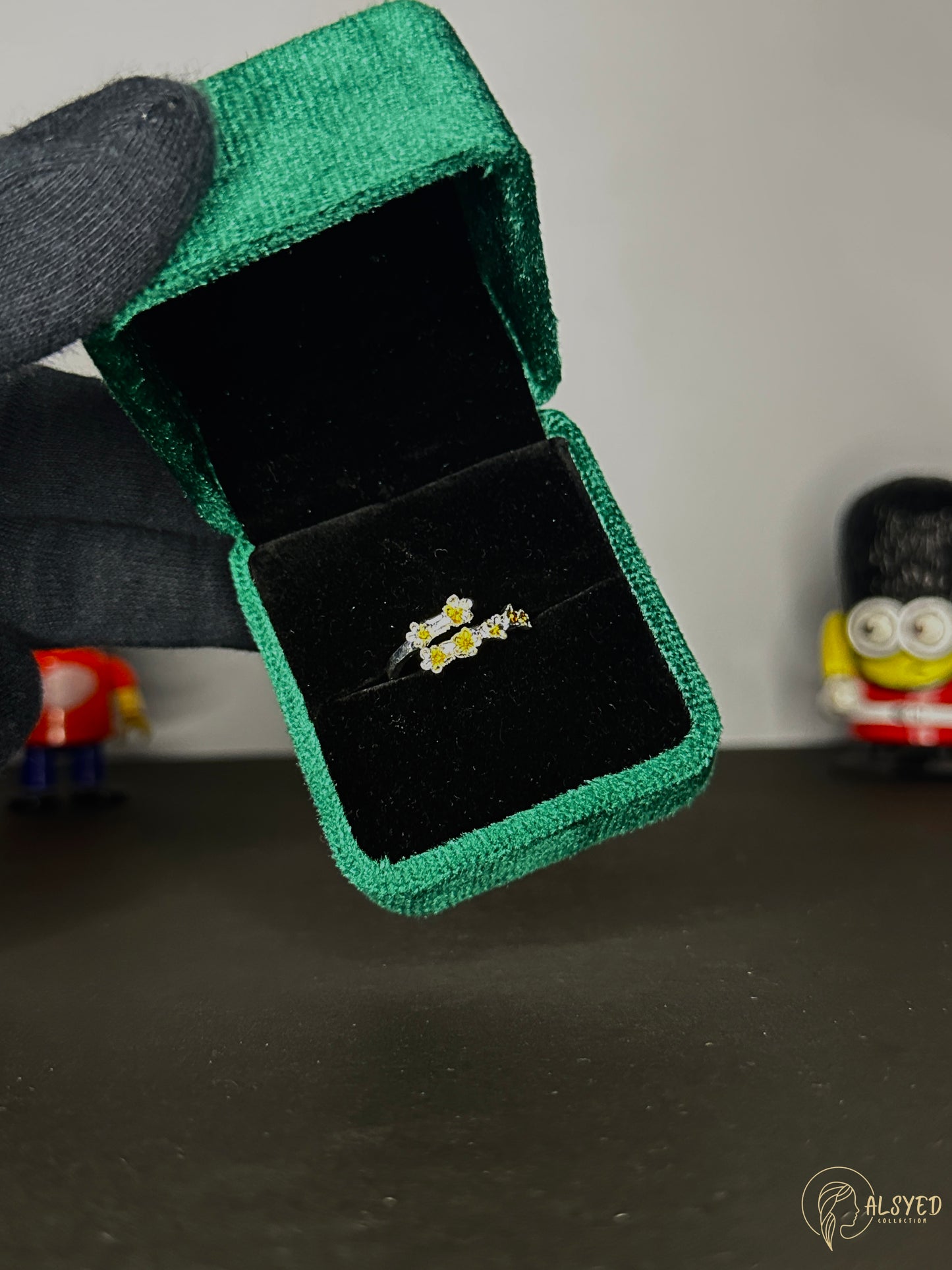 Sunflower Design Women’s Ring – Floral Charm | Al Syed Collection
