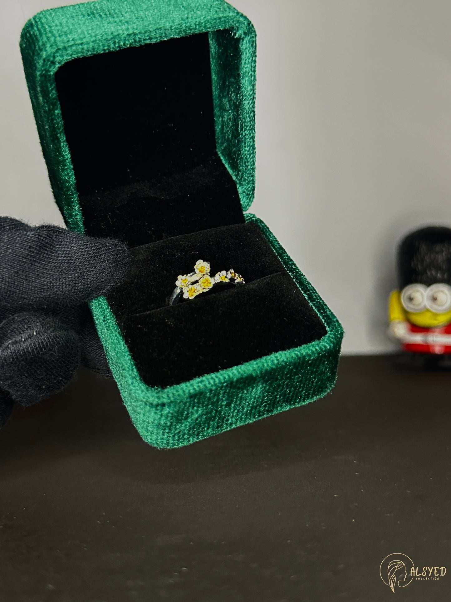 Sunflower Design Women’s Ring – Floral Charm | Al Syed Collection