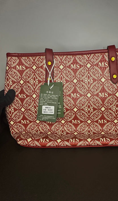 Elegant Red Tote Office Bag for Women | Al Syed Collection