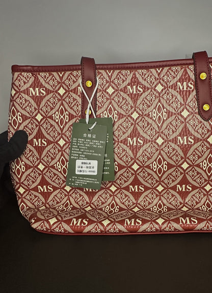 Elegant Red Tote Office Bag for Women | Al Syed Collection